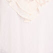Blouse manches courtes ecru femme