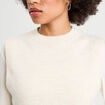 Pull sans manches ecru femme