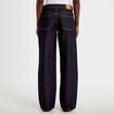 Jeans droit taille basse denim brut clean femme