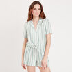 Chemise manches courtes vert femme