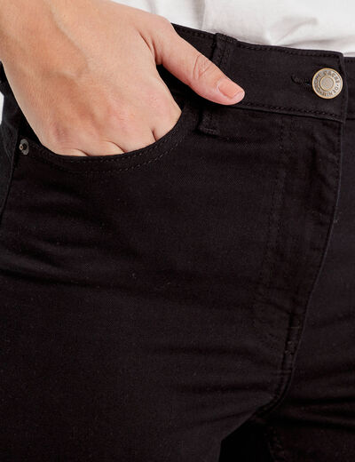 Jeans skinny push-up denim noir femme