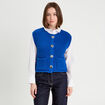 Gilet sans manches bleu electrique femme