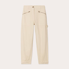 pantalon cargo bas resserre sable femme Pantalon cargo bas resserré sable femme