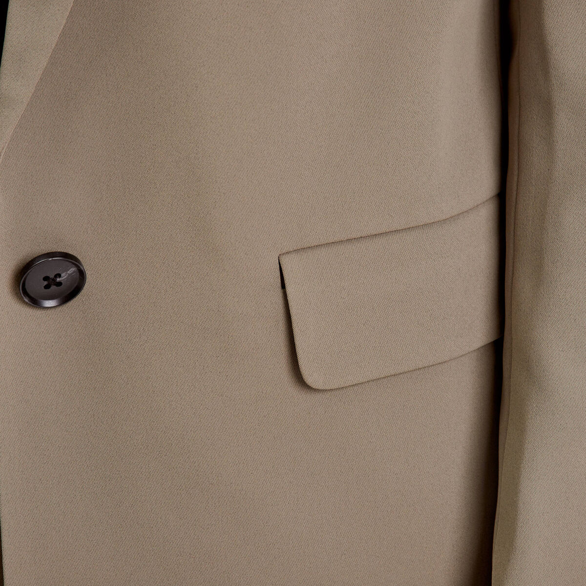 Veste blazer fluide vert kaki femme