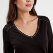 T-shirt manches longues noir femme
