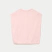 Gilet ample sans manches rose clair femme