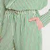 Pantalon large vert fluo femme
