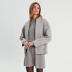 Robe pull effet 2-en-1 gris clair femme