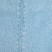 Robe chasuble trapèze en jean denim bleach femme