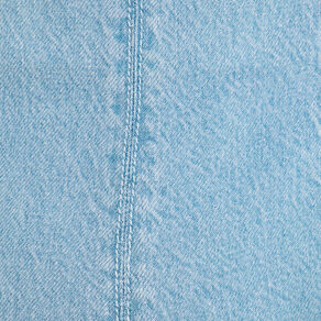 Robe chasuble trapèze en jean denim bleach femme
