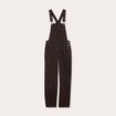 Salopette droite en jean marron foncé femme