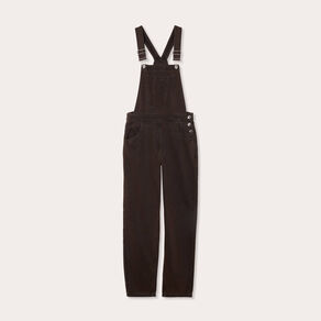 salopette droite en jean marron fonce femme Salopette droite en jean marron foncé femme