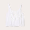 Crop top avec noeud ecru femme