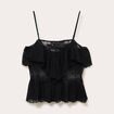 D&eacute;bardeur dentelle noir femme