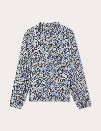 Blouse manches longues noir femme