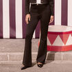 Pantalon bootcut noir femme