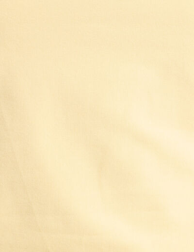 Débardeur cropped jaune clair femme