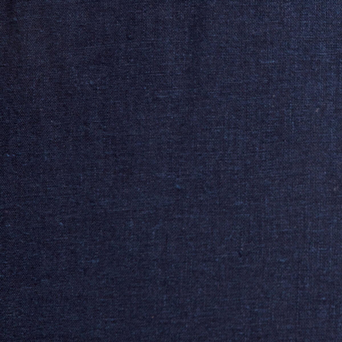 Pantalon droit fluide contenant du lin bleu marine femme
