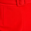 Combishort ceinturée rouge femme