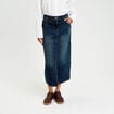 Jupe crayon taille standard bleu fonc&eacute; femme