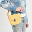 Sac besace jaune pastel femme