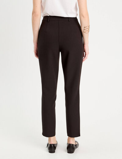 Pantalon slim noir femme