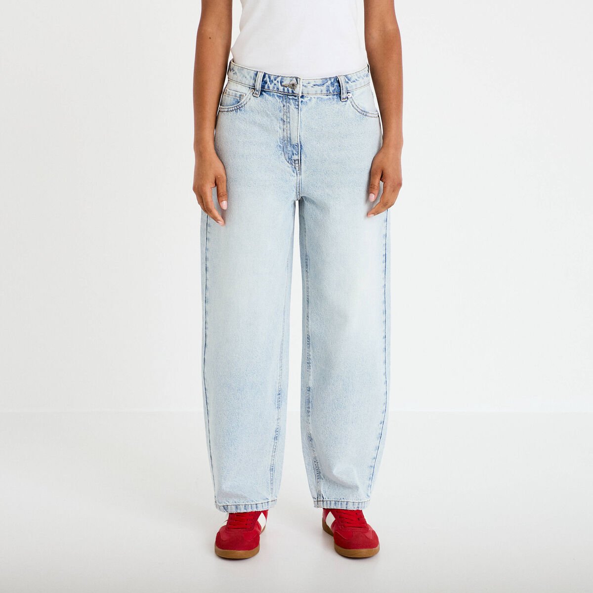Jean denim bleach femme