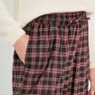 Pantalon large bordeaux femme