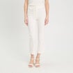 Pantalon large fluide ecru femme