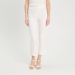 pantalon large fluide ecru femme Pantalon large fluide ecru femme