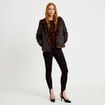 Parka r&eacute;versible &agrave; capuche noir femme