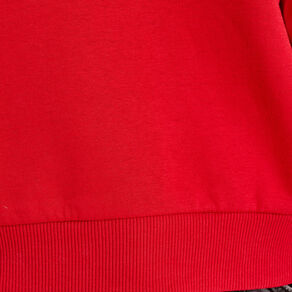 Sweat manches longues rouge femme