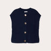 Gilet sans manches bleu marine femme