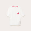 T-shirt manches courtes ecru femme