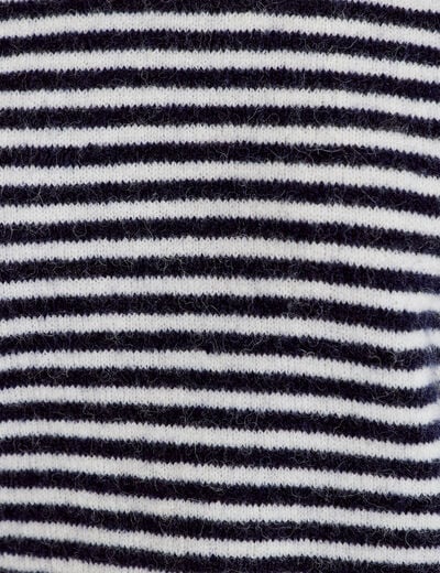 Pull ample duveteux manches courtes ecru femme