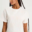 T-shirt manches courtes ecru femme