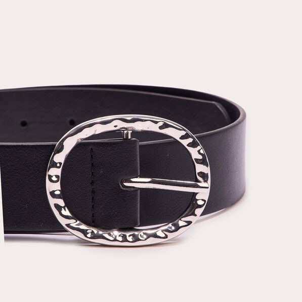 ceinture boucle martelee noir femme Ceinture boucle martelée noir femme