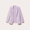 Veste blazer cintr&eacute;e parme femme