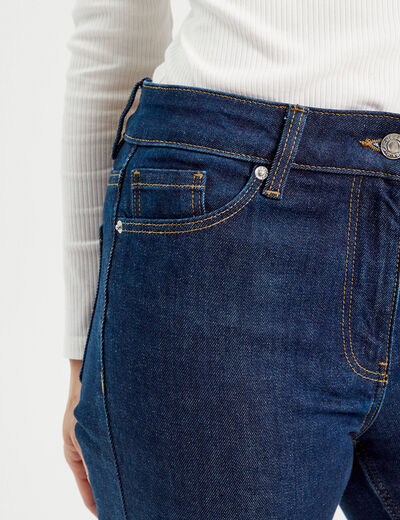 Jeans flare denim brut femme