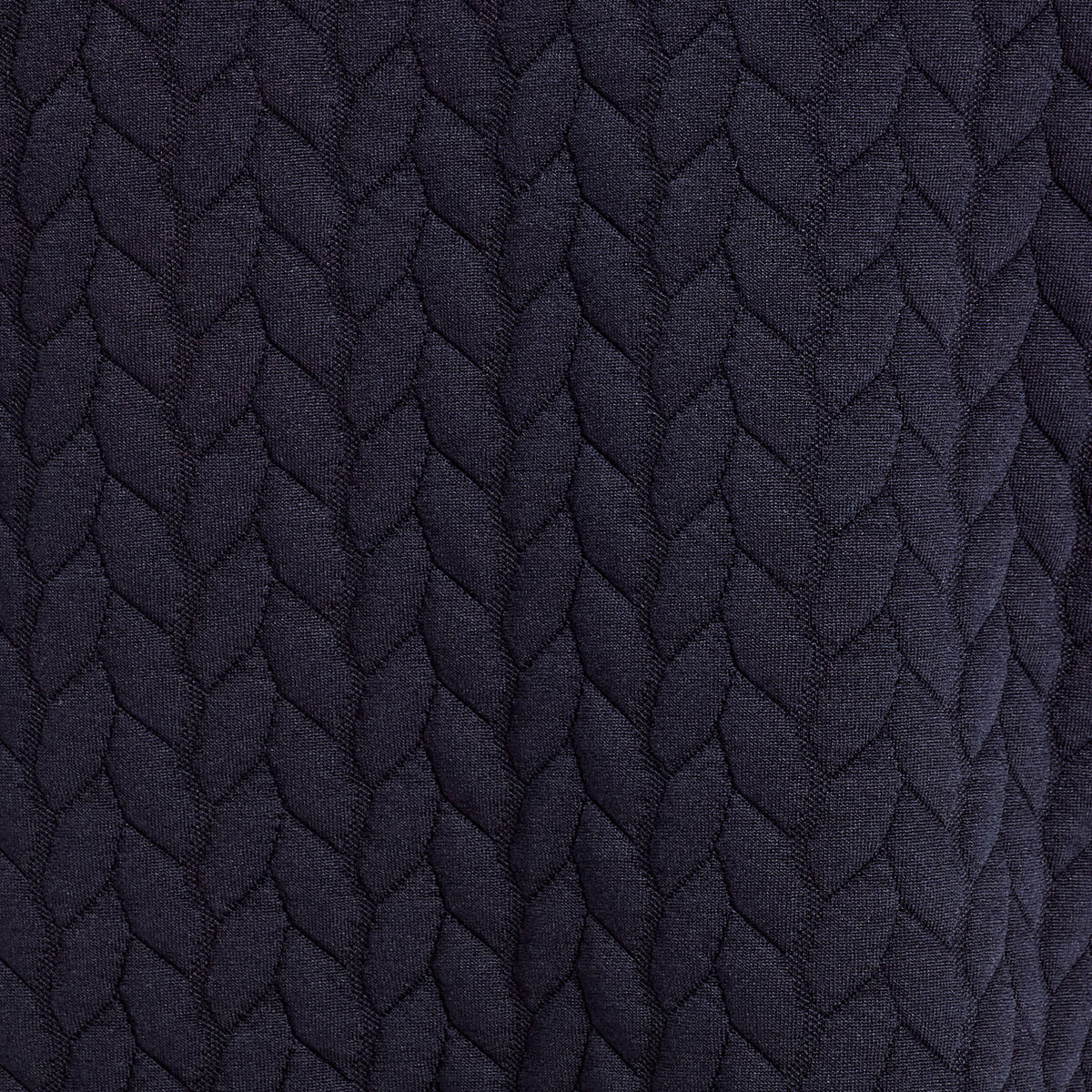 Veste matelassée nouée bleu marine femme