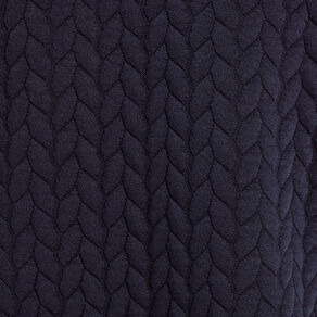 Veste matelassée nouée bleu marine femme