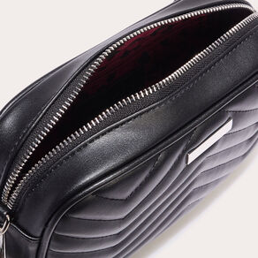 Sac matelassé irisé noir femme