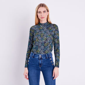 T-shirt manches longues noir femme