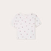 T-shirt manches courtes blanc femme