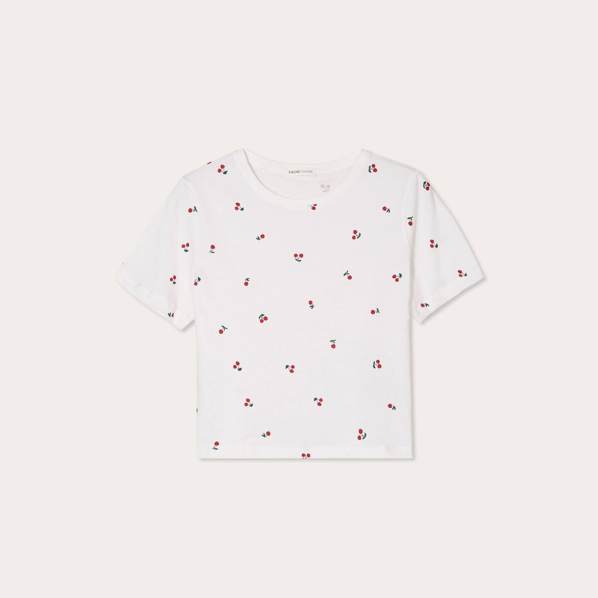 T-shirt manches courtes blanc femme