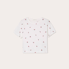 T-shirt manches courtes blanc femme