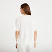T-shirt oversize manches courtes blanc femme