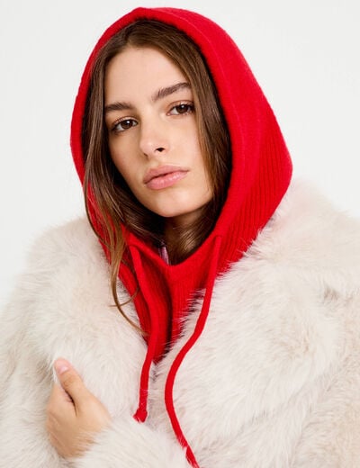 Cagoule rouge femme