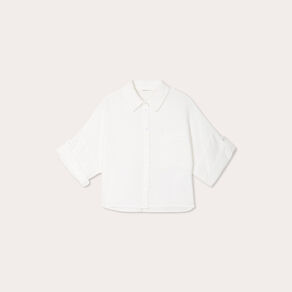 chemise manches 34 ecru femme Chemise manches 3/4 ecru femme