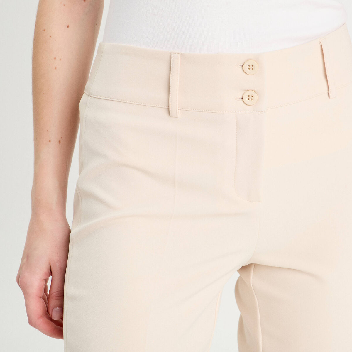 Pantalon flare sable femme